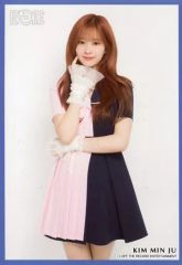 【中古】生写真(女性) IZ*ONE/キム・ミンジュ/膝上・枠紺/IZ*ONE ランダム生写真 Navy Pink Ver.