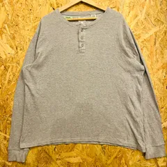 リーバイス サーマル ヘンリーネック 長袖 Tシャツ ロンT グレー XL Levi's