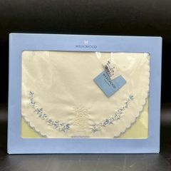 WEDGWOOD ウェッジウッド 型番WWD 502115-0035-10 WH テーブルクロス ランチョンマット レース 刺繍 花柄 ホワイト ファインリビング インテリア雑貨 ファブリック ギフト エレガント　【H0930】