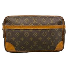 LOUIS VUITTON(ルイヴィトン) セカンドバッグ モノグラム コンピエーニュ28 M51845 ダークブラウン×ブラウン 内ポケット