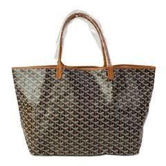 GOYARD(ゴヤール) トートバッグ美品 サンルイGM 黒×白×ブラウン レザー