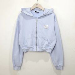 (XS) NERDY ノルディ クロップド フード ジップアップ