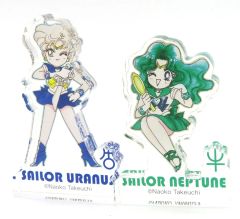 【中古】アクリルスタンド・アクリルパネル セーラーウラヌス＆セーラーネプチューン ストアオリジナル アクリルフィギュア 2個セット 「美少女戦士セーラームーン」 セーラームーンストア限定