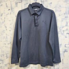 プーマ ロングスリーブ カラーTシャツ DARK グレー 2XL