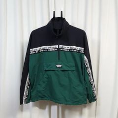 アディダス メンズ Anorak（アノラック） RYV BLKD WIND AND WISH ハーフジップ ウインドブレーカー M