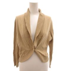 バーバリー ロンドン BURBERRY LONDON カーディガン ショールカラー ショート 1 ベージュ /FF ■ECG008