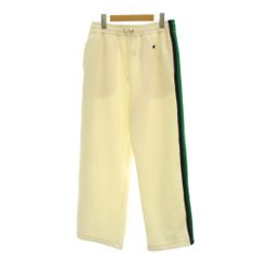 チャンピオン CHAMPION ジャージ パンツ M 白 サイドライン 無地 /JP