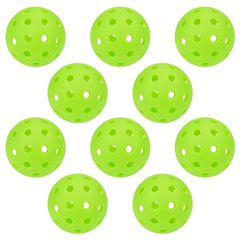 【新品】 shymie 野球 穴あきボール バッティング トレーニング トス 練習 カラー 穴開き 屋内 軽量PE素材 ライトグリーン 72mm 10個セット