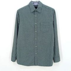 フランコフェラーロ メンズ 秋冬 チェック 長袖シャツ グリーン95 (HU46809)