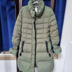 BIRD by Juicy Couture レディース グースダウン90 ダウンジャケット ロング丈 カーキ 88-98-165