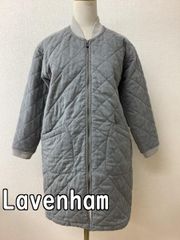 ラベンハム (Lavenham) グレーキルティングコート 訳あり格安 サイズ34