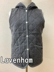 ラベンハム (Lavenham) グレーキルティングベスト サイズ36