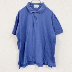 FRED PERRY　フレッドペリー　半袖ポロシャツ　刺繍ロゴ　青　ブルー　古着　トップス メンズ コットン【値引き交渉OK！】
