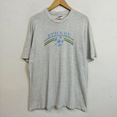 90s Hanes BEEFY-T ヘインズ Tシャツ 半袖 USA製 シングルステッチ ハイビスカス 古着 VINTAGE グレー L J40