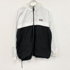 ECKO FUNCTION　エコー　フルジップジャケット　デカロゴ　黒　ブラック　白　ホワイト　Lサイズ　古着　アウター メンズ ポリエステル【値引き交渉OK！】