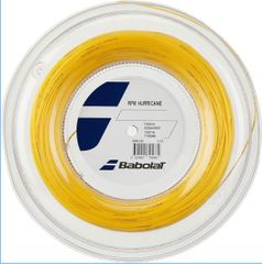 Babolat RPM HURRICANE 200mロールガット 1.30mm/16ゲージ イエロー