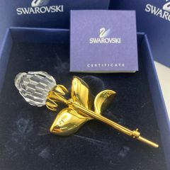 MM☆美品☆SWAROVSKI（スワロフスキー）ローズブローチ