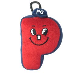 【超美品】パーリーゲイツ ボールケース レッド×ネイビー ぬいぐるみ カラビナ付  ゴルフ PEARLY GATES