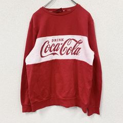 CocaCola　コカ・コーラ　スウェット/トレーナー　赤　レッド　8/10サイズ　古着　トップス メンズ コットン ポリエステル【値引き交渉OK！】
