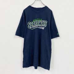 Reebok　リーボック　半袖プリントTシャツ　ネイビー　紺　XLサイズ　古着　カットソー トップス メンズ コットン【値引き交渉OK！】