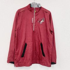 Reebok　リーボック　トラックジャケット/ジャージ　赤　レッド　Mサイズ　古着　メンズ ポリエステル【値引き交渉OK！】