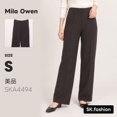 美品 Mila Owen パンツ ストレート　ニットパンツ　センタープレス　ウエストゴム　リラックス
