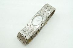 기독교 디올 시계 D70-100 Qz 석영 가동품 여성 문자판 화이트 스테인레스 스틸 실버 실버 Christian Dior 7811k