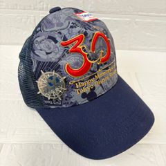 東京ディズニーリゾート 30周年 キャップ 帽子 ミッキー 30th ネイビー