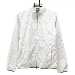 パーリーゲイツ トレーナー 白×ネイビー 肩ロゴ レディース 2(L