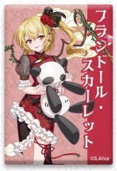 【中古】バッジ・ビンズ フランドール・スカーレット ＜チャイナドレス風衣装＞ スクエア缶バッジ 「東方Project」