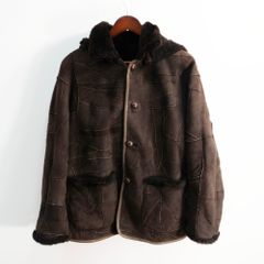 【美品】HAI SPORTING GEAR【フード付き ムートン ボア レザー ジャケット】 M ハイスポーティングギア イッセイミヤケ 26090835