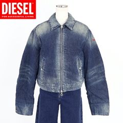 ディーゼル DIESEL【訳あり】レディース 中綿入りジャンパー ステントカラーデニムジャケット ブルー系（サイズ/S）cl0071
