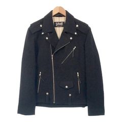 Schott ショット 日本限定 スリムフィットウールダブルライダース M43103 ジャケット Mサイズ サイズ38 アメカジ バイクウェア メンズ ブラック アウター ★SS2695