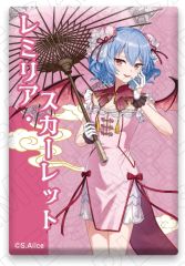 【新品】バッジ・ビンズ レミリア・スカーレット ＜チャイナドレス風衣装＞ スクエア缶バッジ 「東方Project」