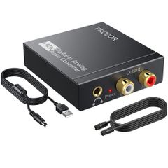 PROZOR192KHz光デジタルアナログ変換コンバーターDAC3.5mmミニジャック付きPS4XBoxHDDVDなど対応
