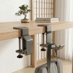 OTIMORA デスクフック バッグハンガー マグネット式折りたたみ アルミ合金製 耐荷重 10KG 穴あけ不要 クランプ式 机保護 ヘッドホン掛け
