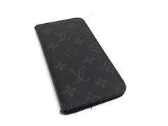 LOUIS VUITTON ルイヴィトン M61700 モノグラムエクリプス フォリオ 手帳型 iPhone 6 plus 対応 アイフォンケース ブラック系 DQ3369