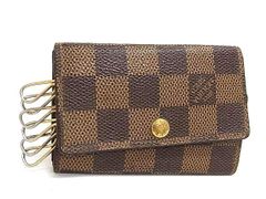 LOUIS VUITTON ルイヴィトン N62630 ダミエ ミュルティクレ6 6連 キーケース 鍵入れ メンズ レディース ブラウン系 DQ4176