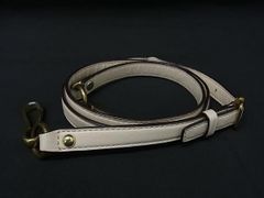 COACH コーチ レザー バッグ用 ショルダーストラップ クロスボディ アイボリー系 DQ4052