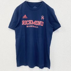 adidas　アディダス　半袖プリントTシャツ　RICHMOND　リッチモンド　ベースボール　ネイビー　紺　Ｓサイズ　古着　カットソー トップス メンズ【値引き交渉OK！】