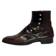 officine creative(オフィチーネクリエイティブ) ショートブーツ 43 メンズ - ダークブラウン アウトソール張替済 レザー