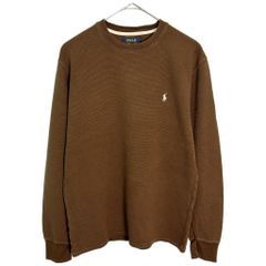Polo by Ralph Lauren / ポロ ラルフローレン 長袖サーマルTシャツ ブラウン (メンズ M) 中古 古着 Z1643