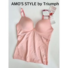 【新品】AMO'S STYLE by Triumph　アモスタイルバイトリンプ　キャミソール　アンライン　ブラトップ   1M   ピンク　ランジェリー　送料込み　6472575