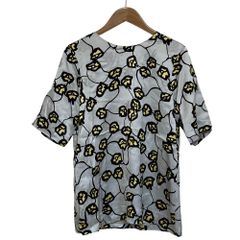 MARNI マルニ フラワープリント ショートスリーブ ブラウス サイズ38 グレー レディース 春 夏 중고 古着 USED 상태좋음
