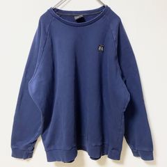 UNDERARMOUR　アンダーアーマー　長袖クルーネックスウェット　トレーナー　ワッペン　ネイビー　紺　2XLサイズ　古着　トップス メンズ【値引き交渉OK！】