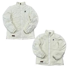 (1万円 ヴィンテージ) ビバリーヒルズ ポロクラブ 白 リバーシブル フリース キルティング アウター