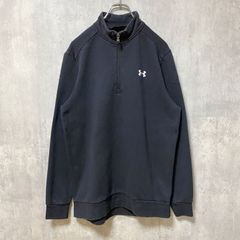 UNDER ARMOUR　アンダーアーマー　長袖ハーフジップスウェット　トレーナー　黒　ブラック　Mサイズ　古着　トップス メンズ【値引き交渉OK！】