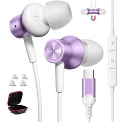 タイプcイヤホン有線マイク付きDACチップ内蔵HiFi音質USBTypeCイヤフォン対応iPhone1615/iPadProAir4/5mini610