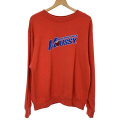 【中古】　MOUSSY　スウェット　長袖　トレーナー　トップス　クルーネック　裏毛　ブランドロゴ　プリント　古着　/2402