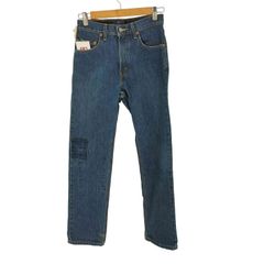 リーバイス Levis 505 REGULAR FIT STRAIGHT LEG 00年12月製 ボタン裏513 リペア パッチワーク デニム メンズ  W28/L30